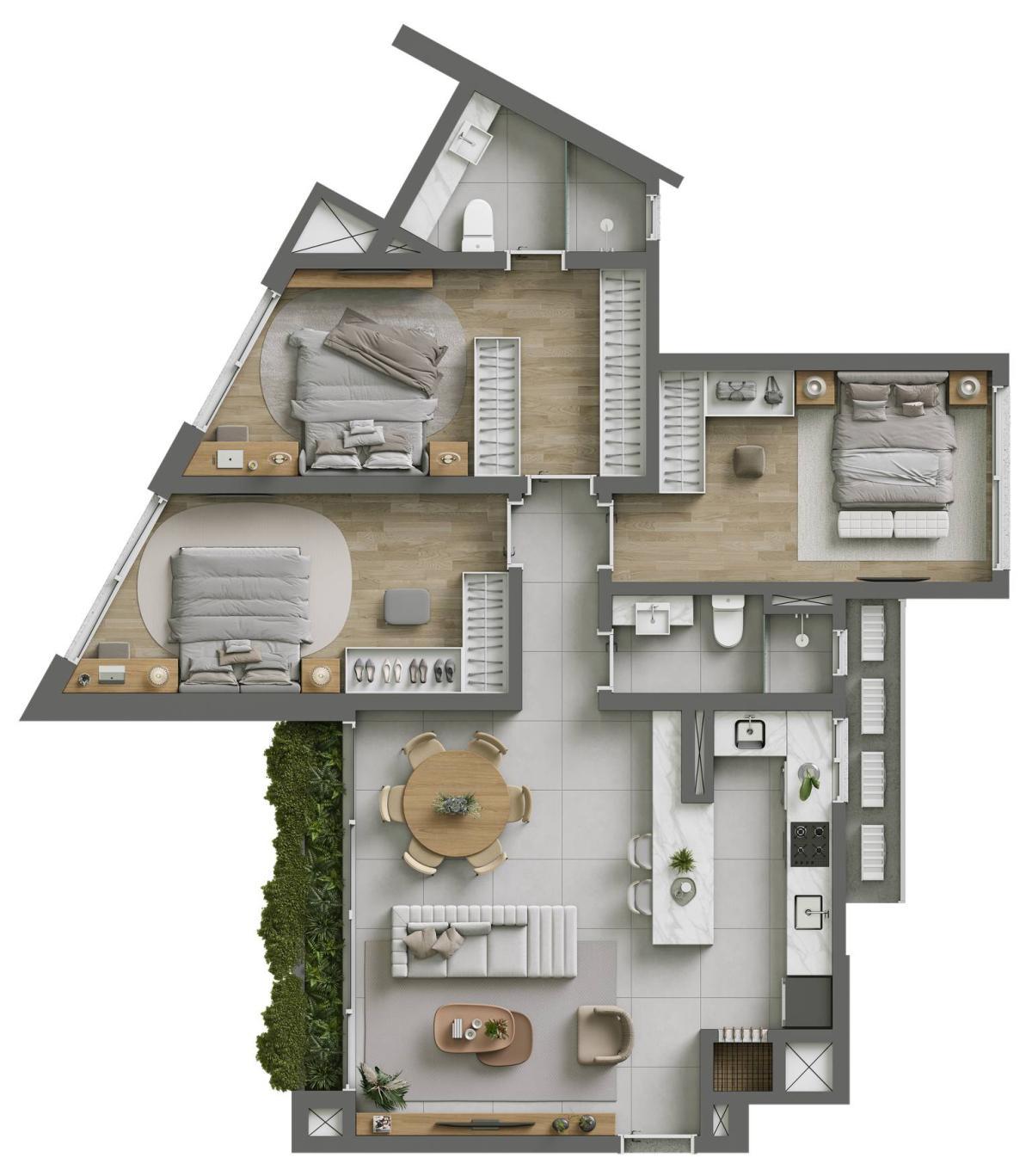 Apartamento, 3 quartos, 102 m² - Foto 10